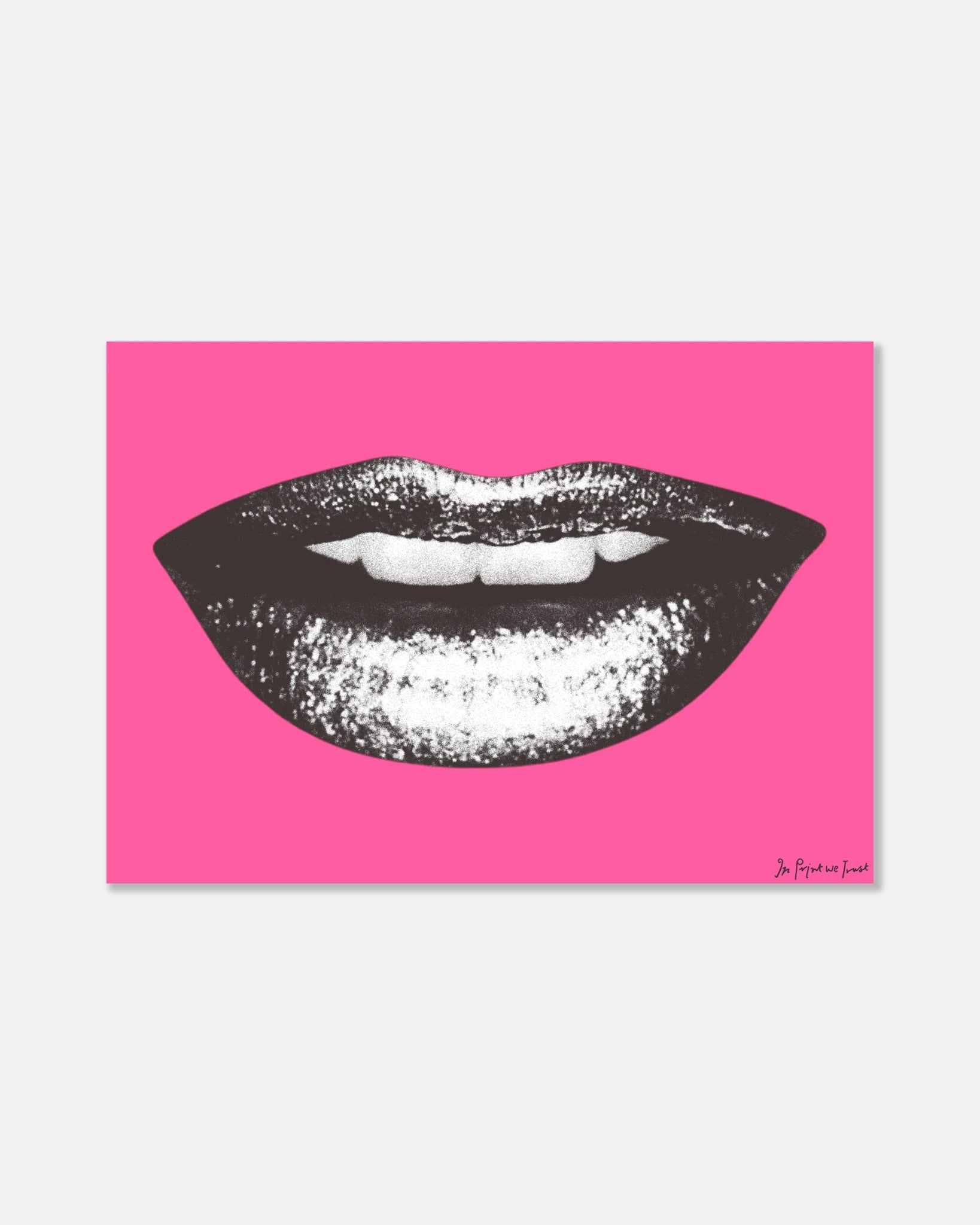 smile poster print - In Print We Trust