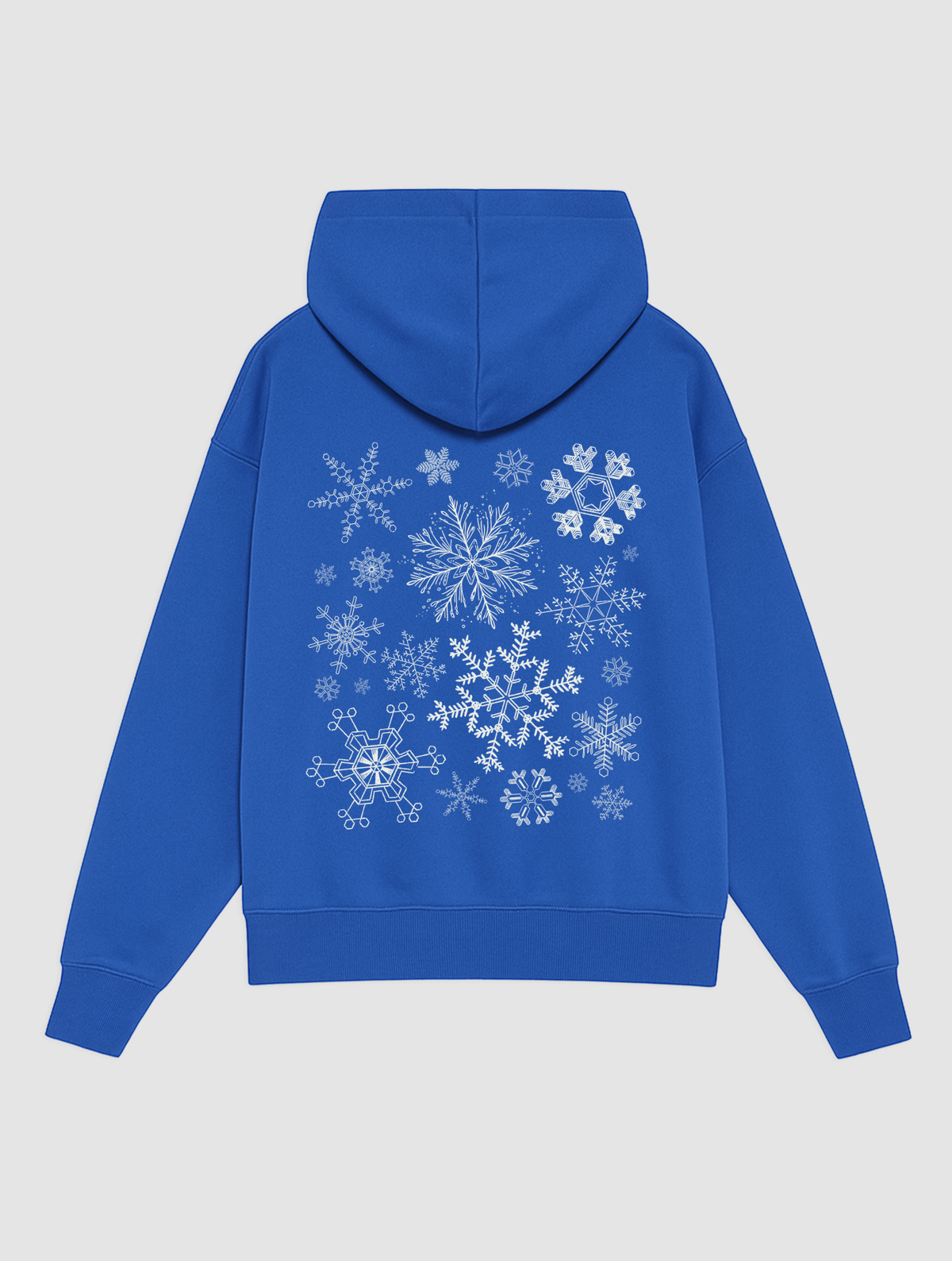 snowflake blue hoodie - In Print We Trust