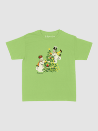 snowmen baby tee - In Print We Trust