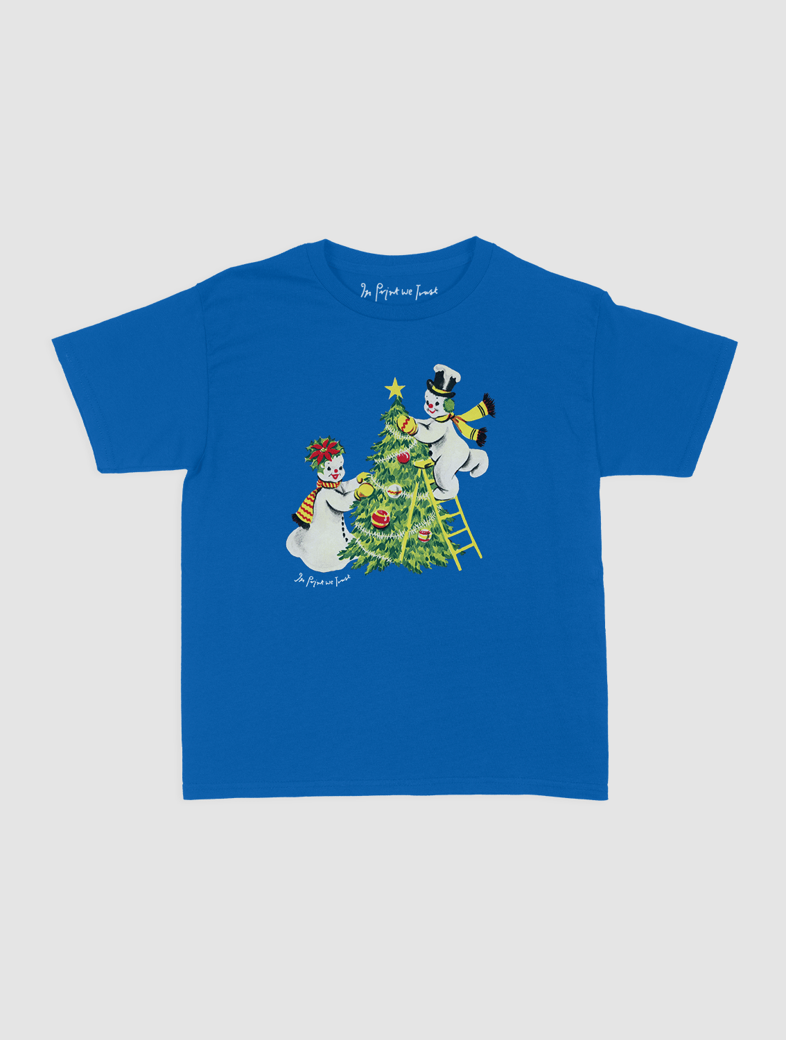 snowmen baby tee - In Print We Trust