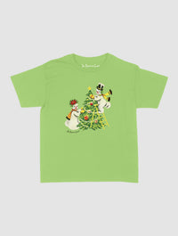 snowmen baby tee - In Print We Trust
