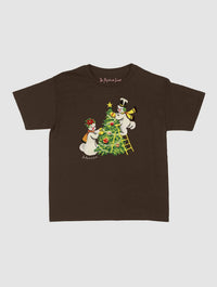 snowmen baby tee - In Print We Trust