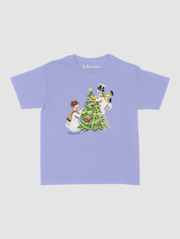 snowmen baby tee - In Print We Trust