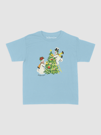 snowmen baby tee - In Print We Trust