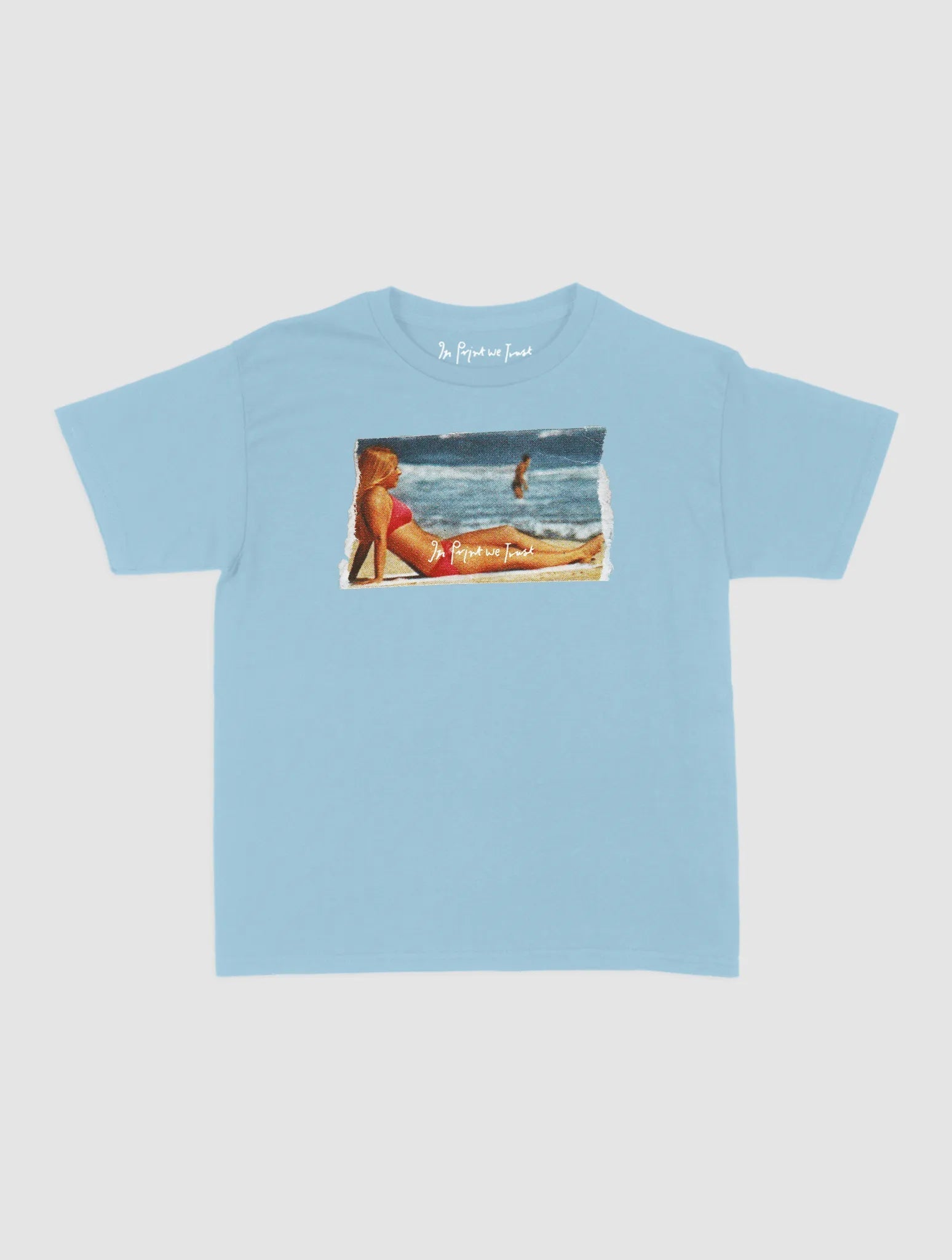 soaking it up baby tee - In Print We Trust