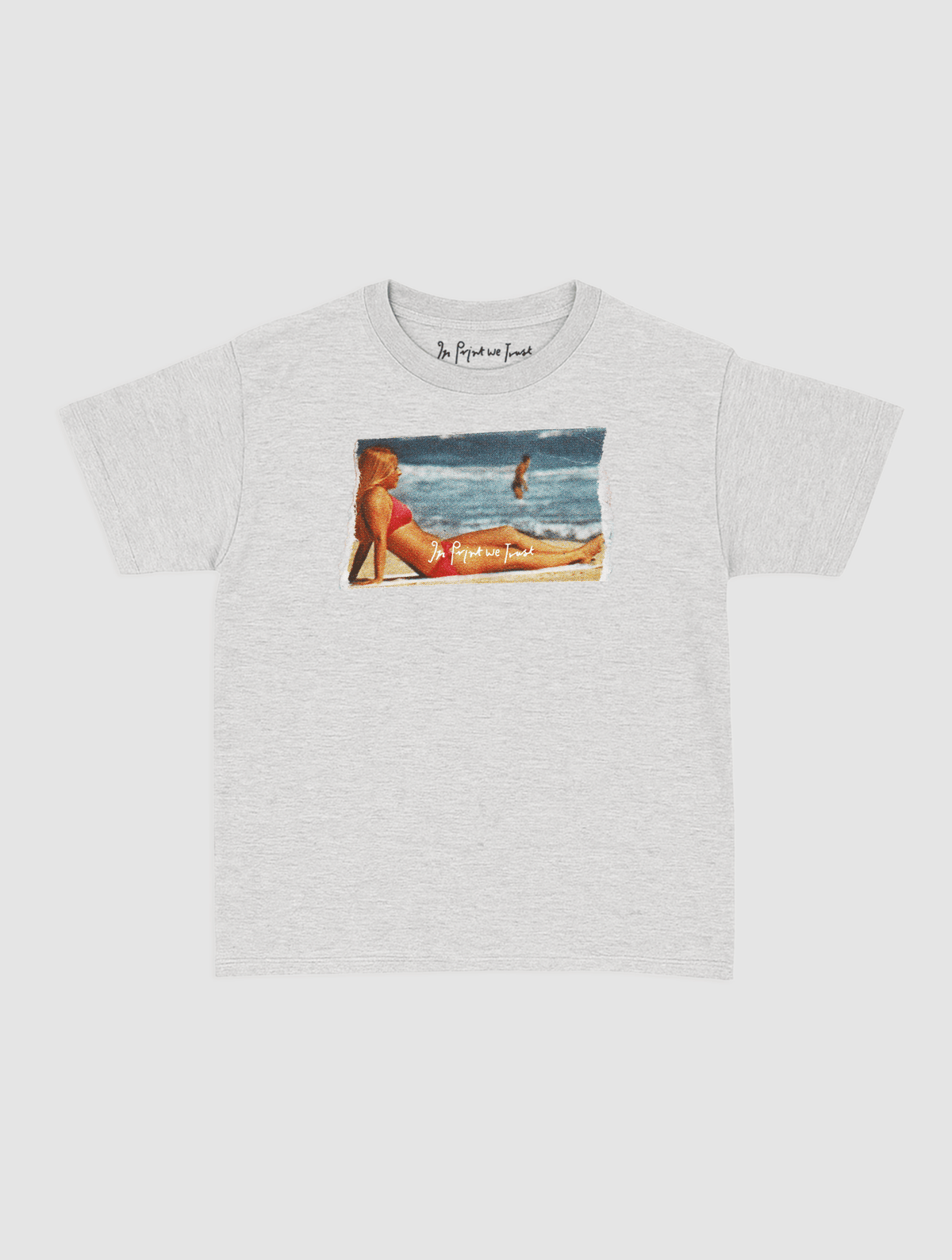 soaking it up baby tee - In Print We Trust