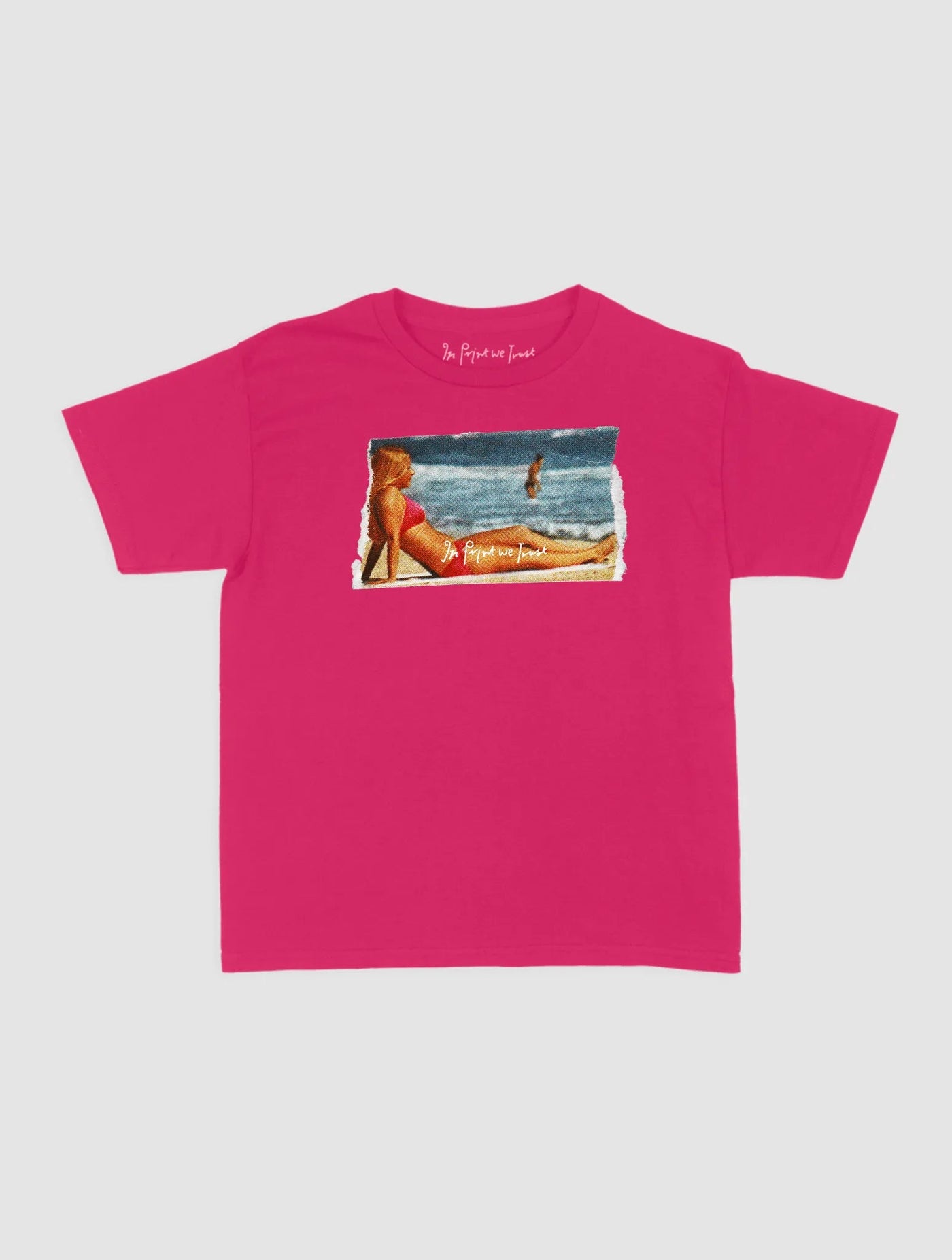 soaking it up baby tee - In Print We Trust