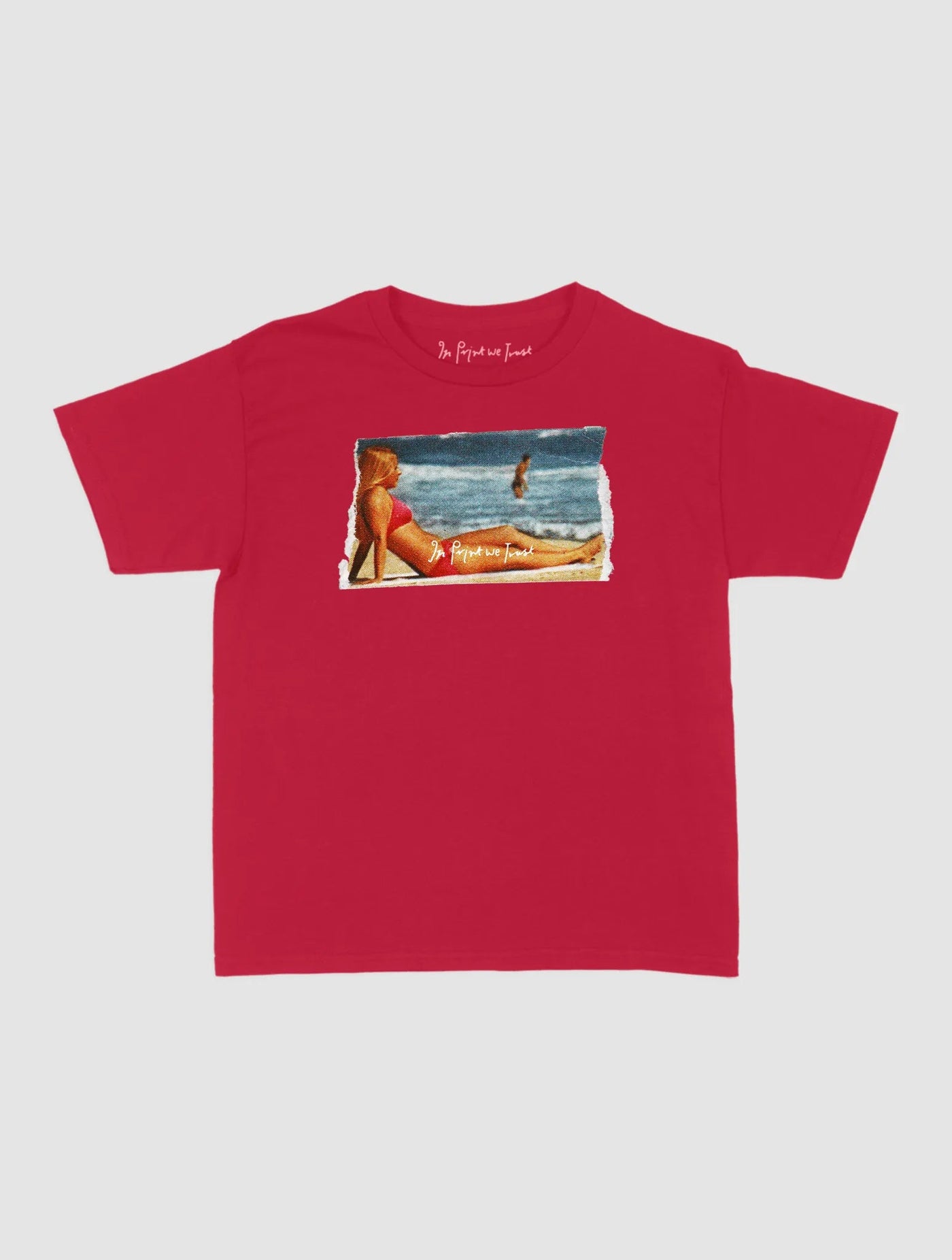 soaking it up baby tee - In Print We Trust