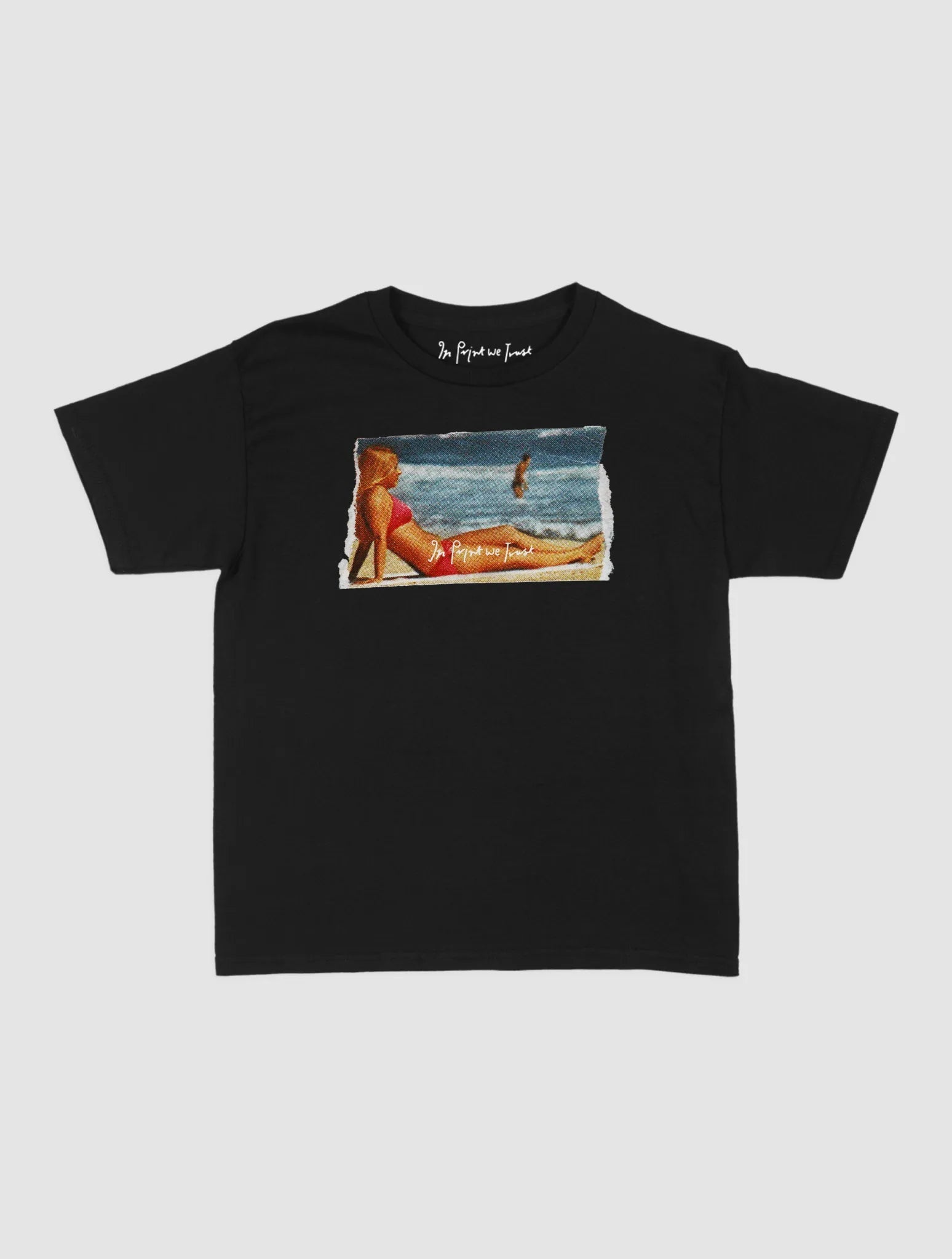 soaking it up baby tee - In Print We Trust