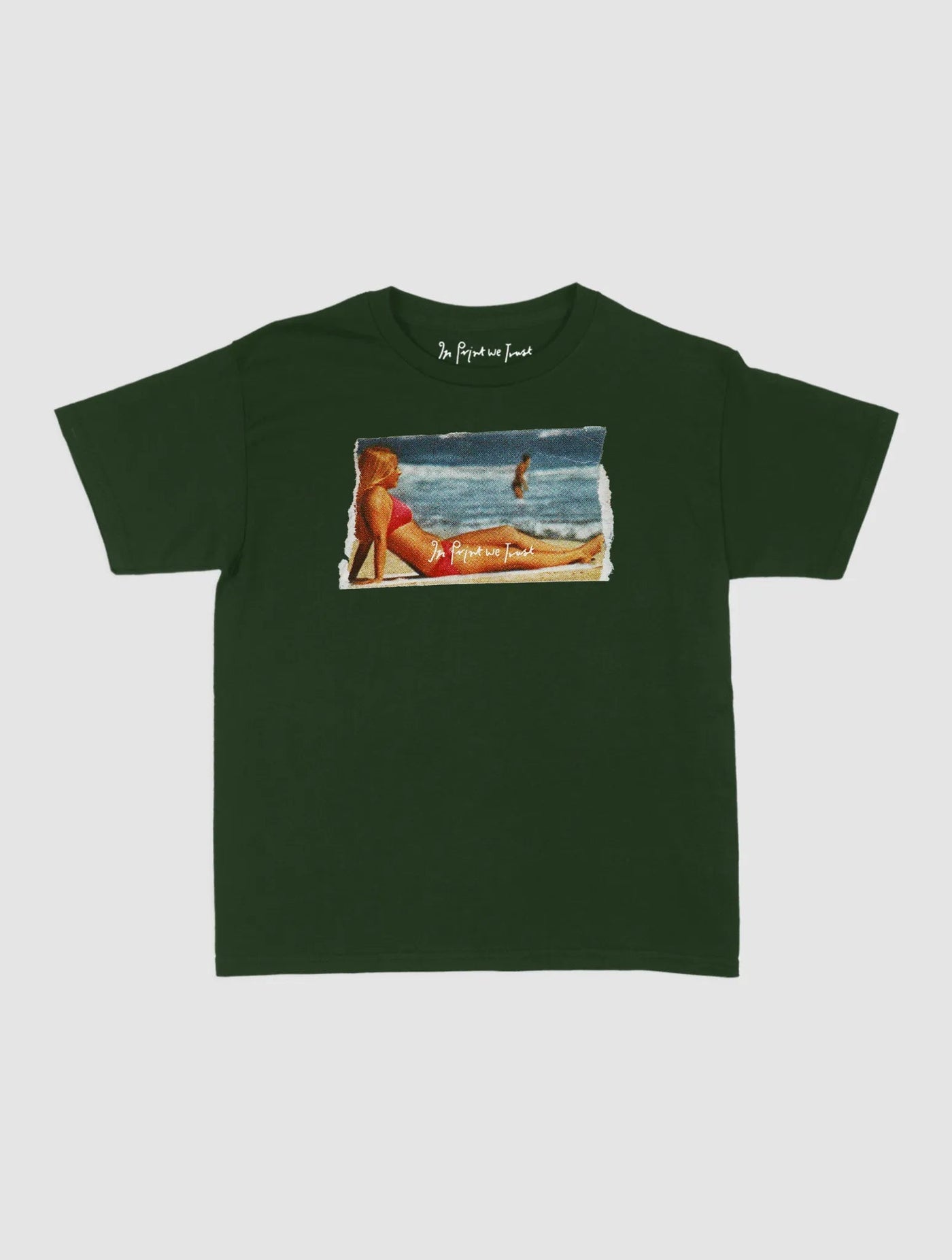 soaking it up baby tee - In Print We Trust