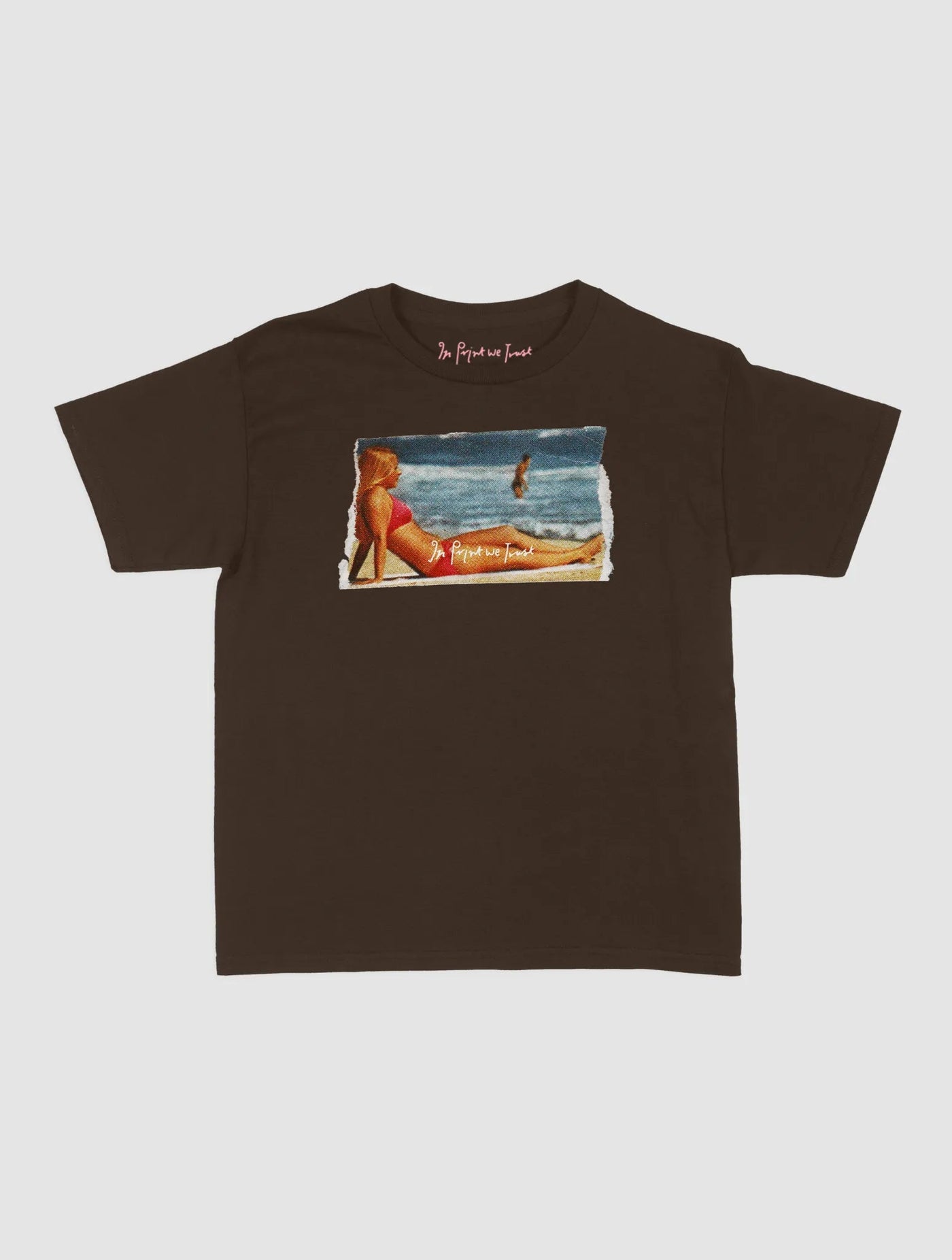 soaking it up baby tee - In Print We Trust