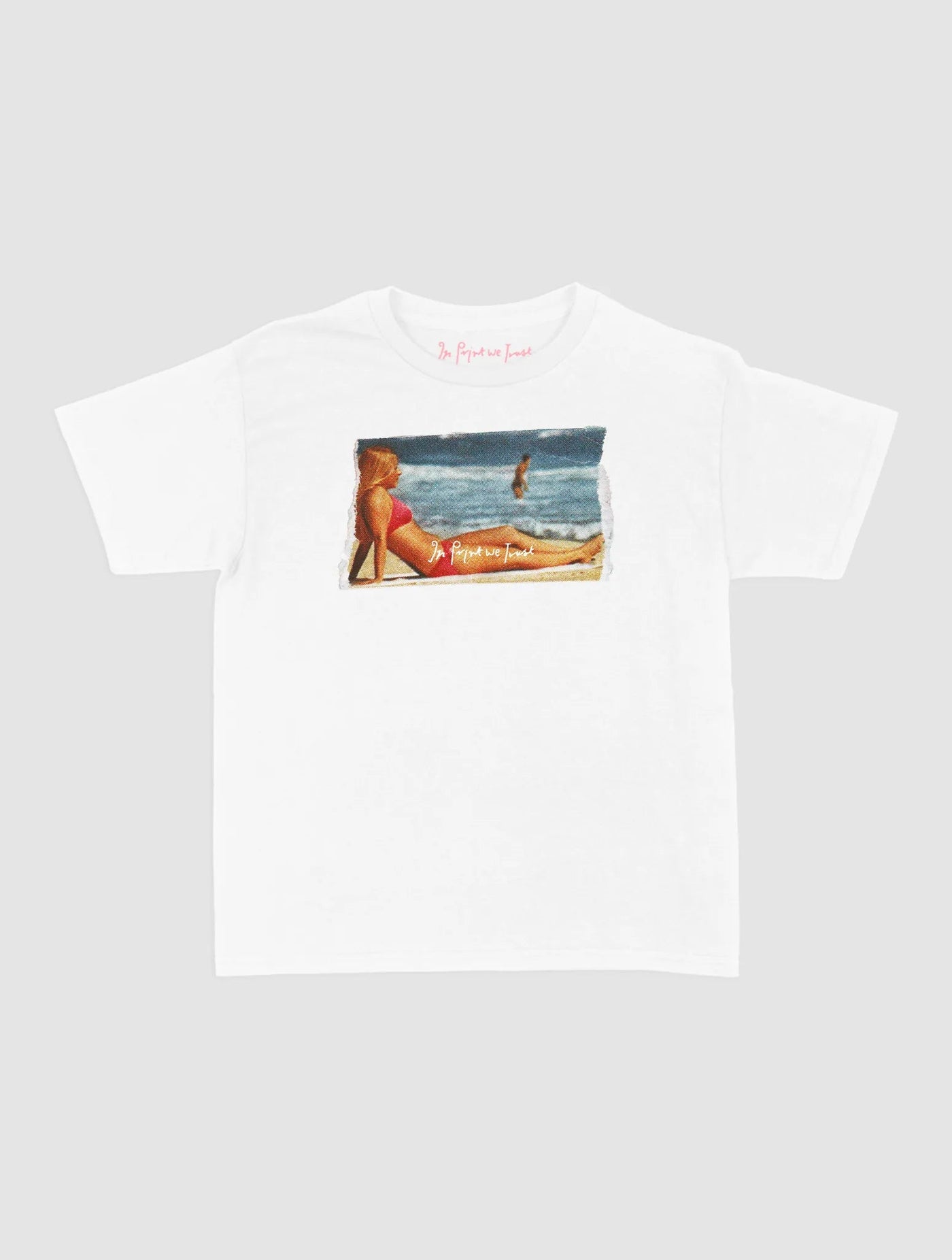soaking it up baby tee - In Print We Trust