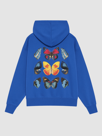 social butterfly blue hoodie - In Print We Trust