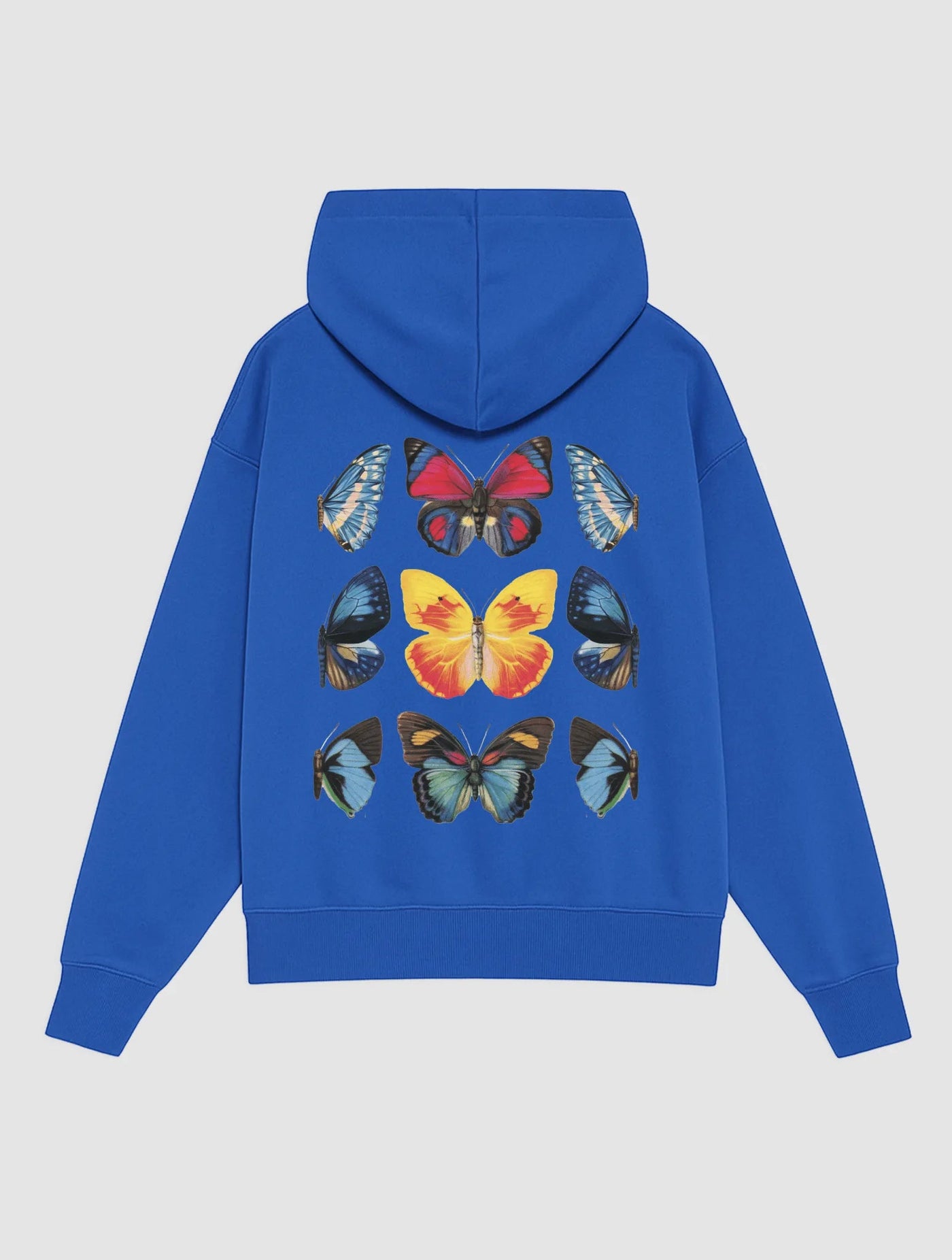 social butterfly blue hoodie - In Print We Trust