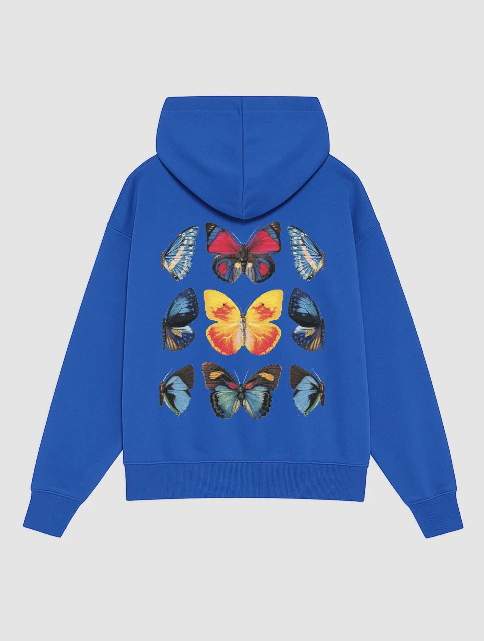 social butterfly blue hoodie - In Print We Trust