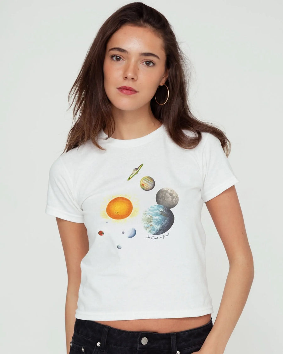 solar system baby tee - In Print We Trust
