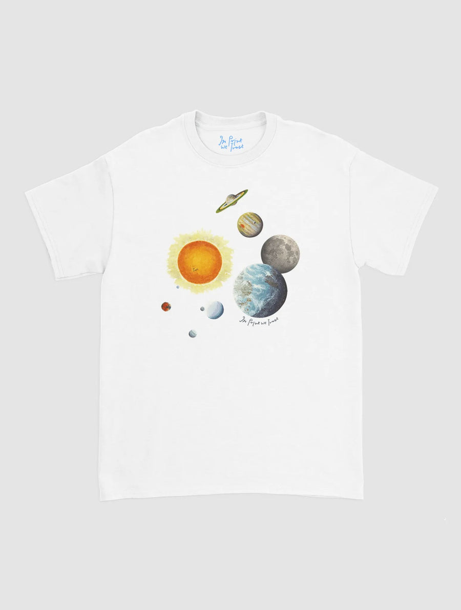 solar system classic tee - In Print We Trust