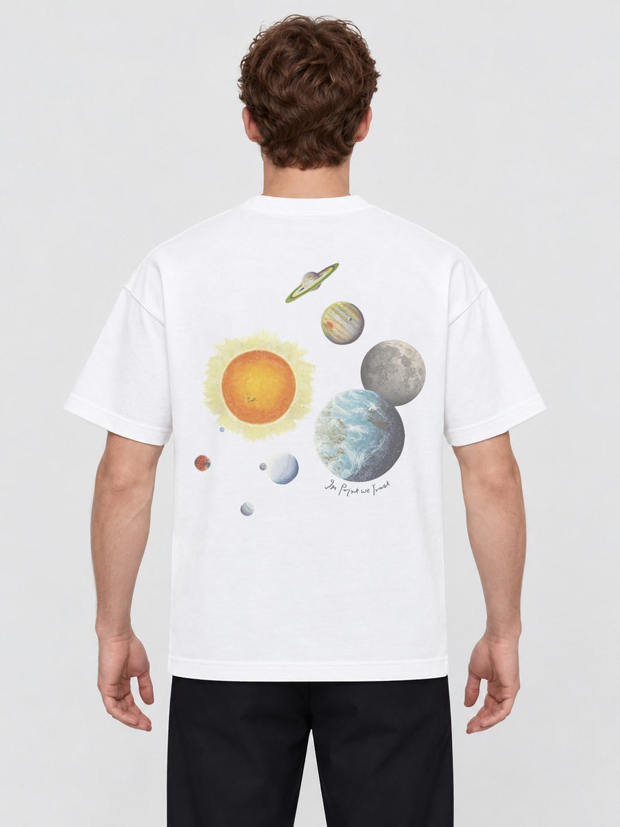 solar system heavyweight tee - In Print We Trust