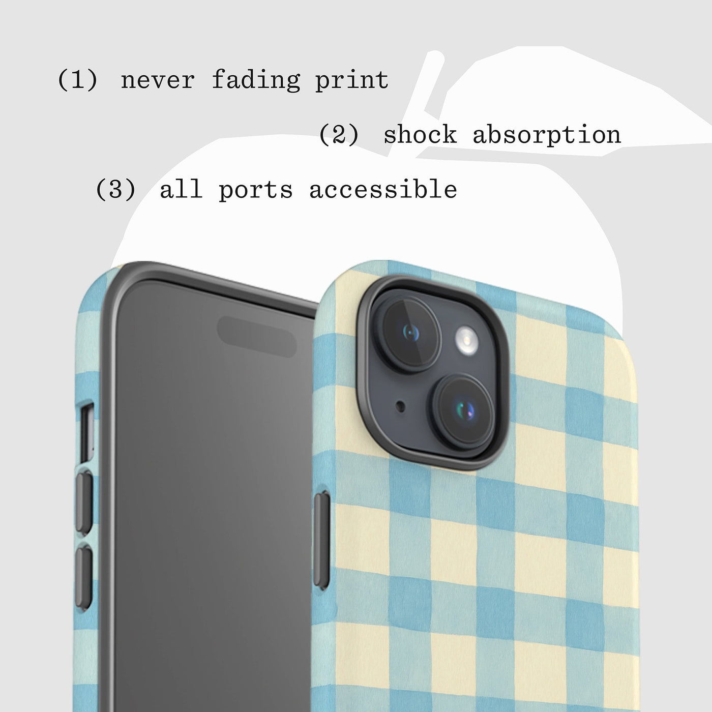 sorbet tough iPhone case - In Print We Trust