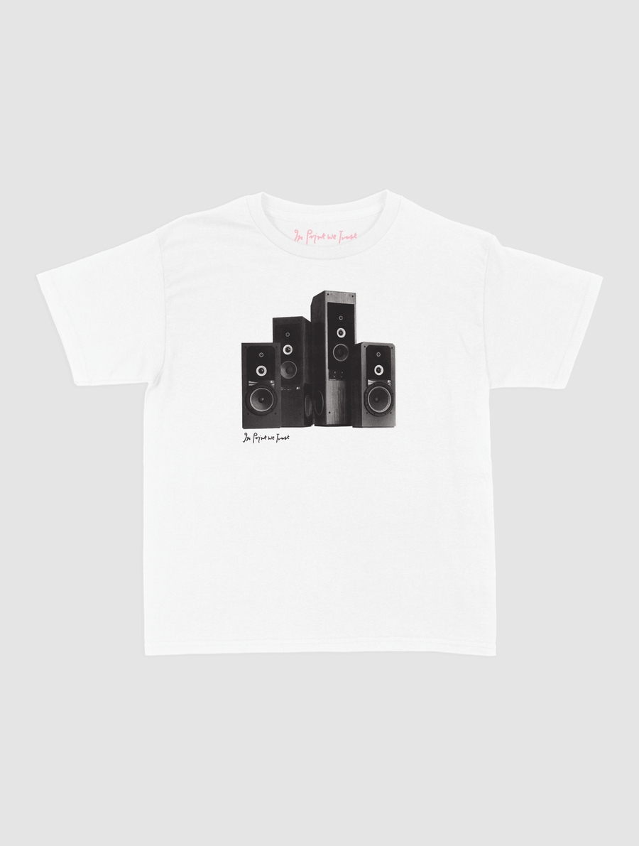 sound system baby tee - In Print We Trust