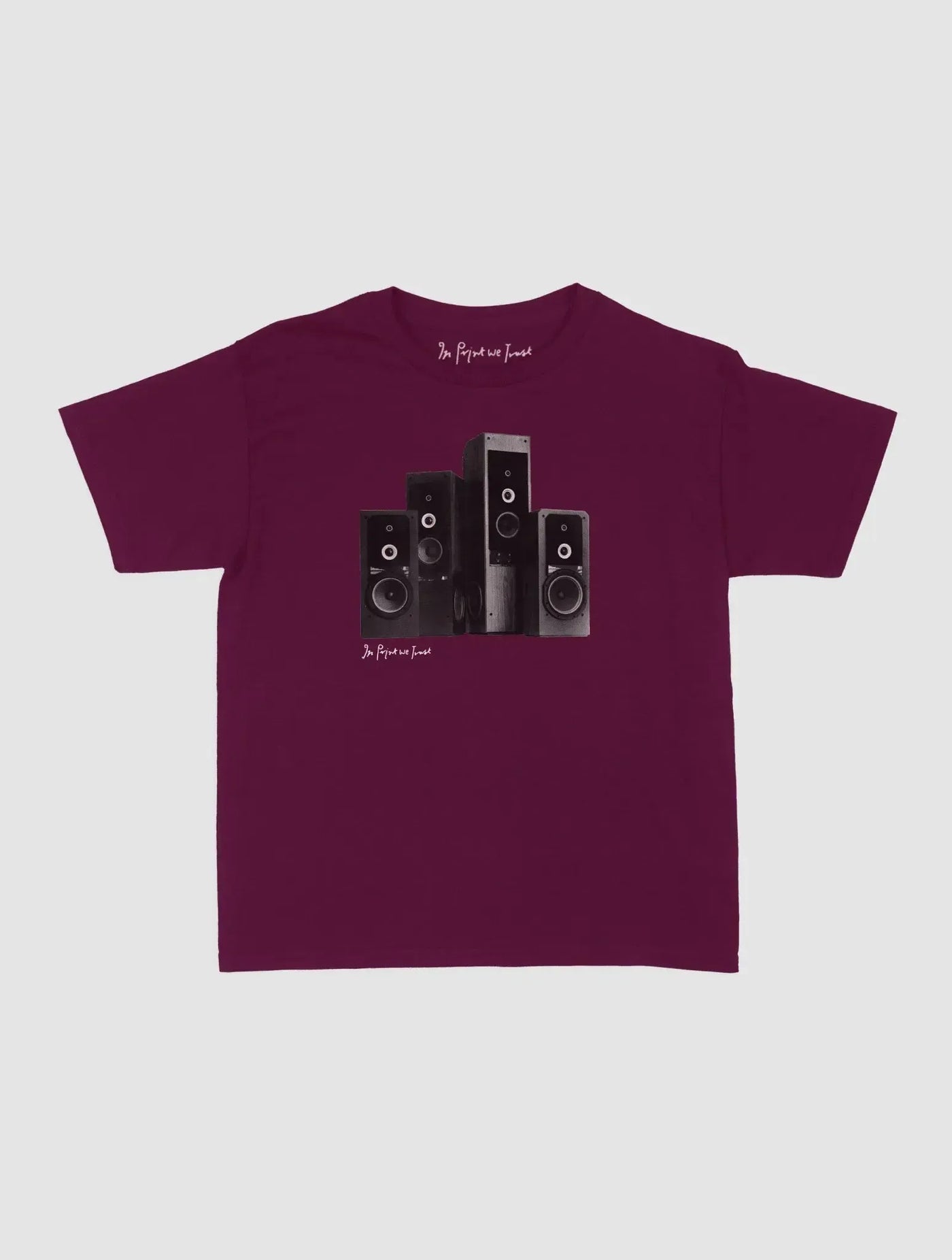 sound system baby tee - In Print We Trust