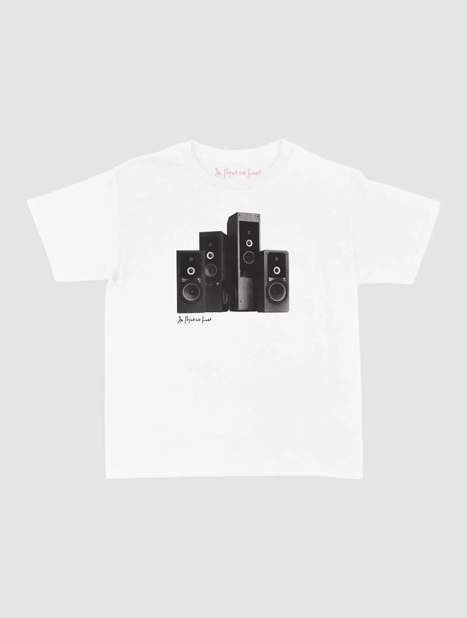 sound system baby tee - In Print We Trust