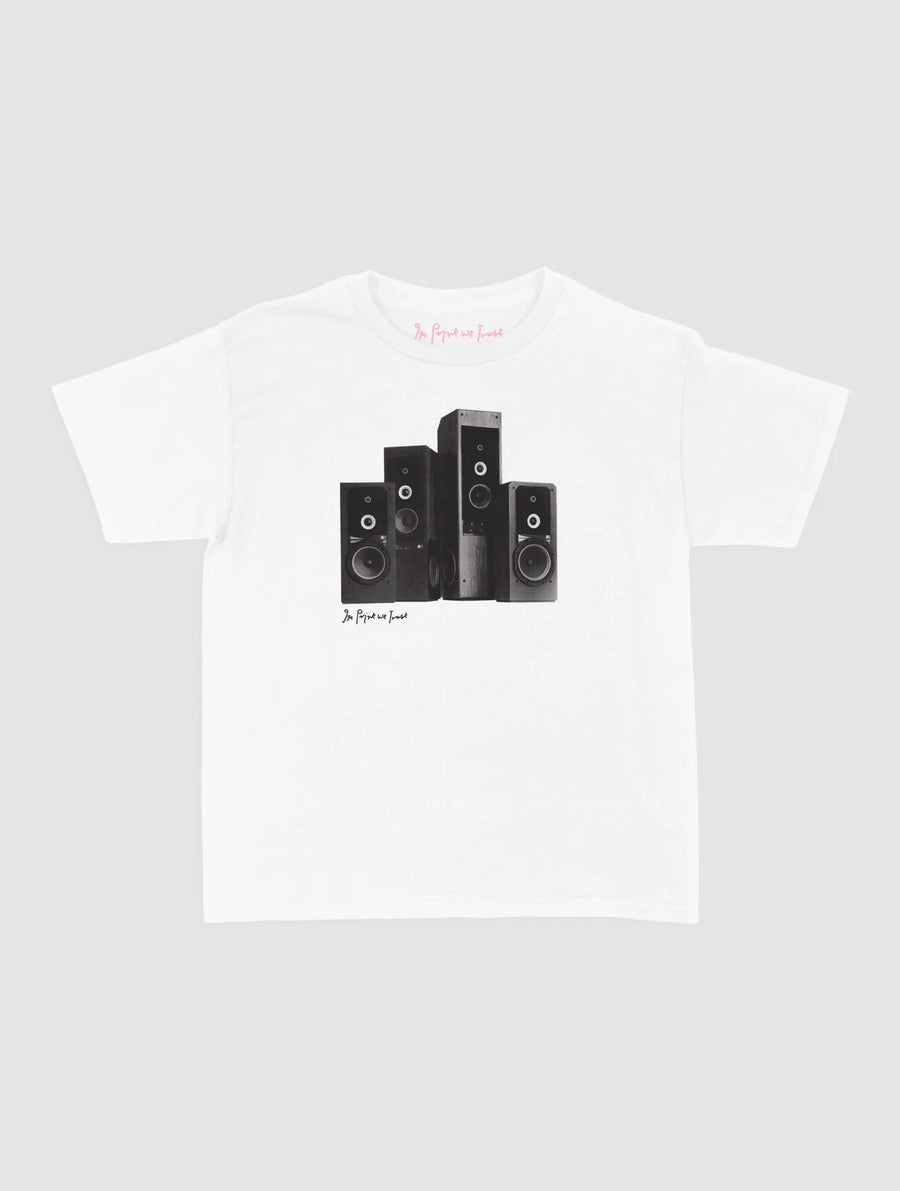 sound system baby tee - In Print We Trust