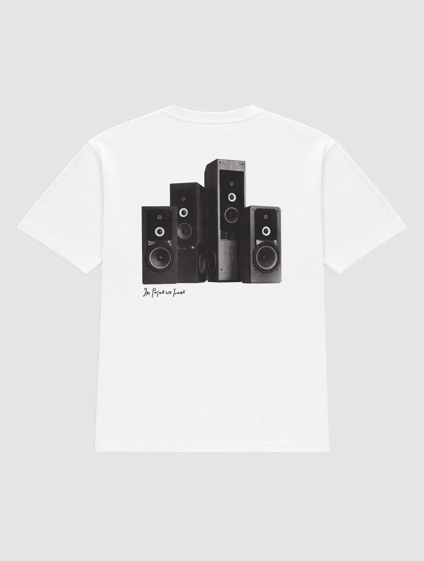 sound system heavyweight tee - In Print We Trust