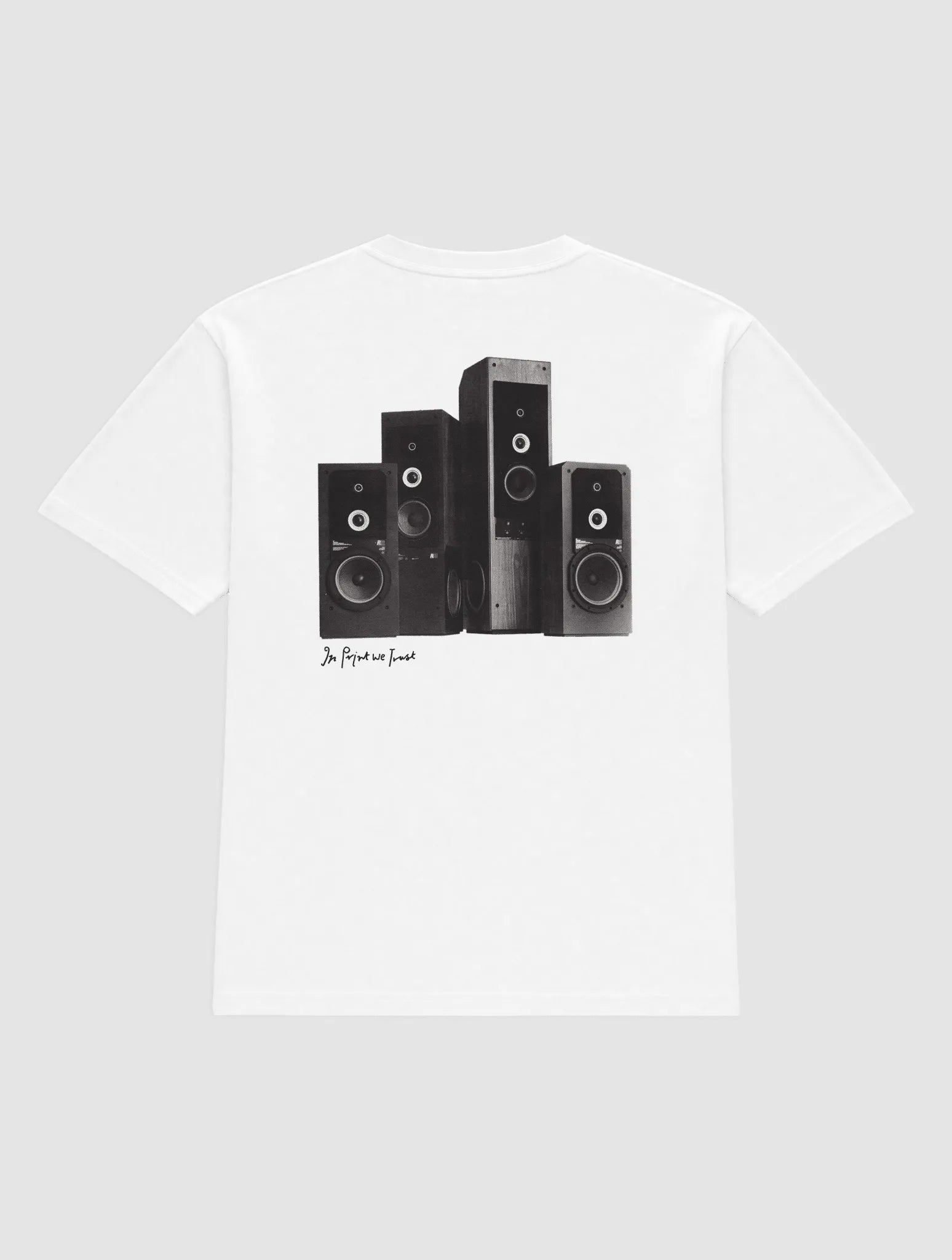 sound system heavyweight tee - In Print We Trust