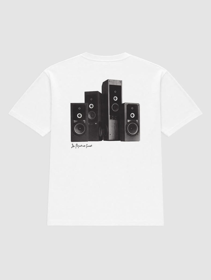 sound system heavyweight tee - In Print We Trust
