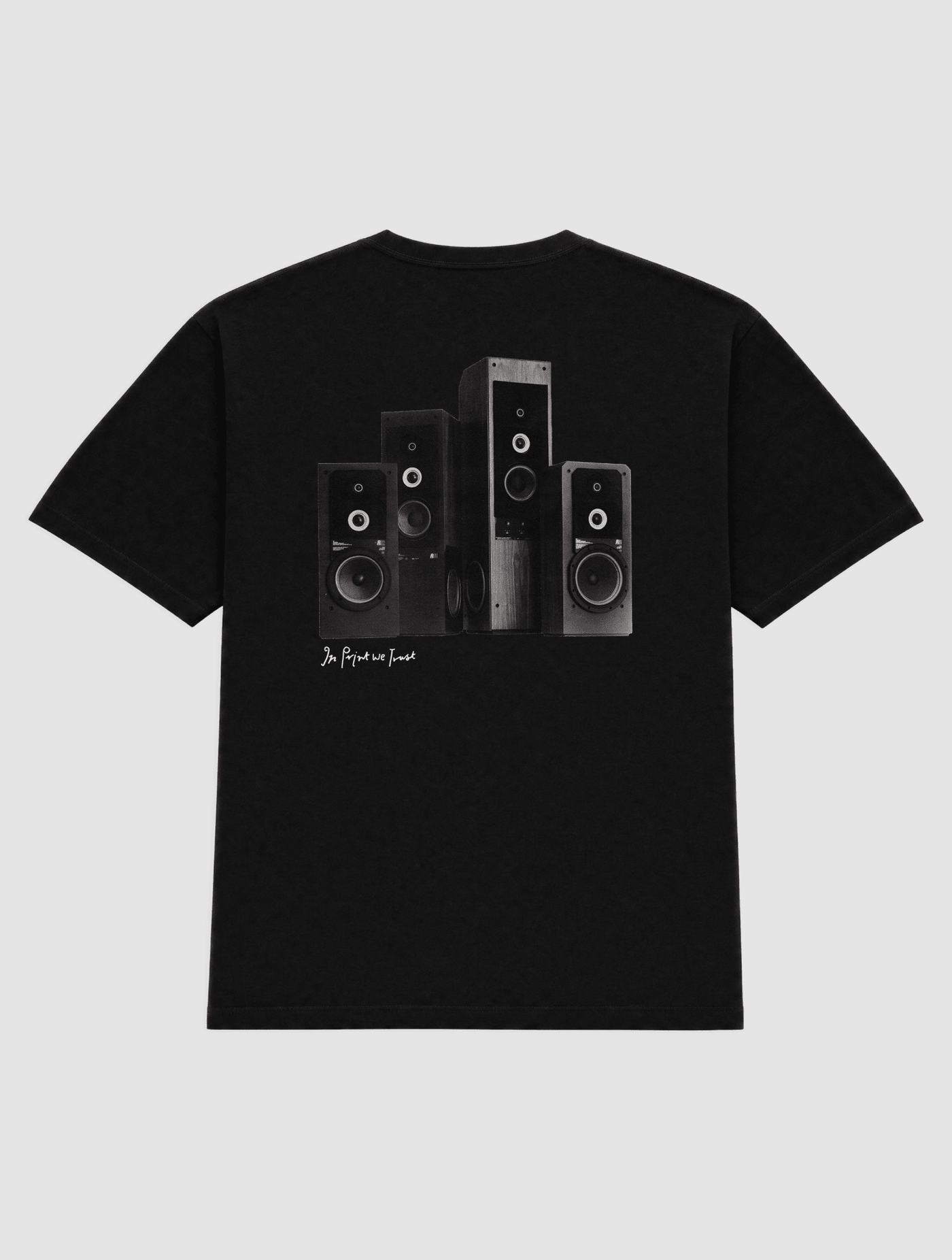 sound system heavyweight tee - In Print We Trust