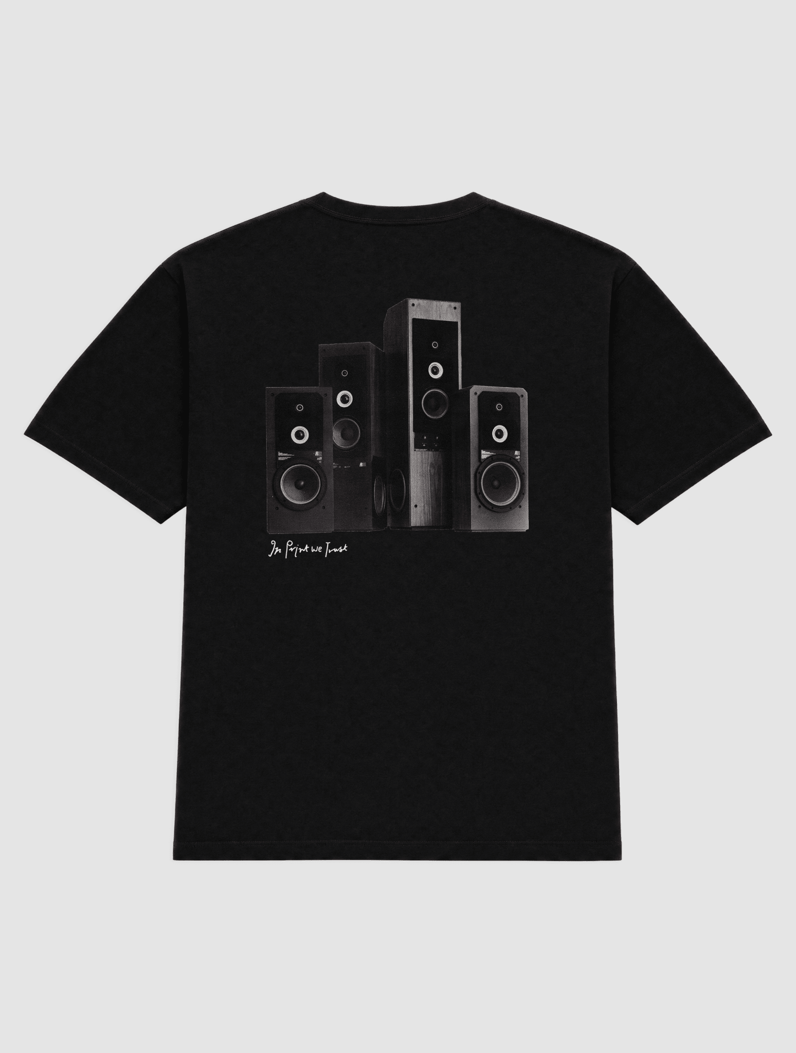 sound system heavyweight tee - In Print We Trust