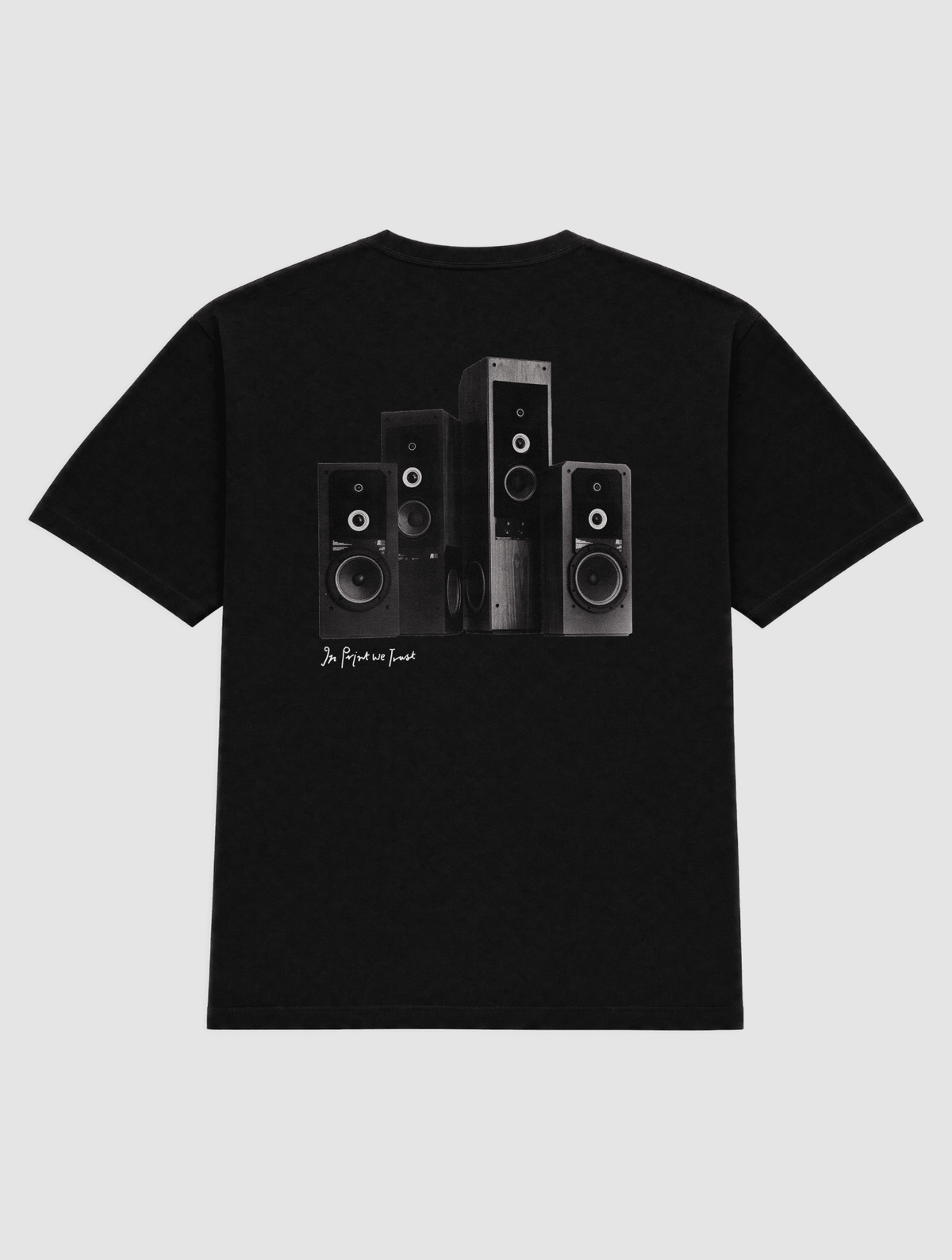 sound system heavyweight tee - In Print We Trust