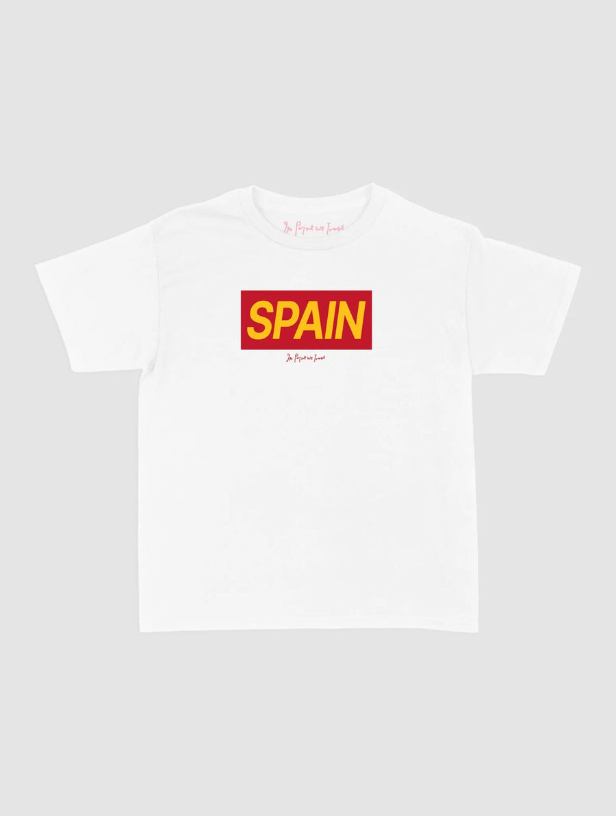 spain baby tee - In Print We Trust