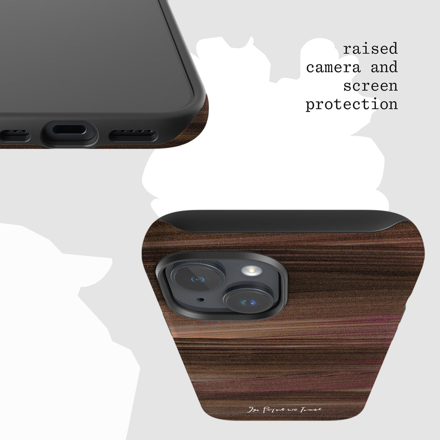 sparkle tough iPhone case - In Print We Trust