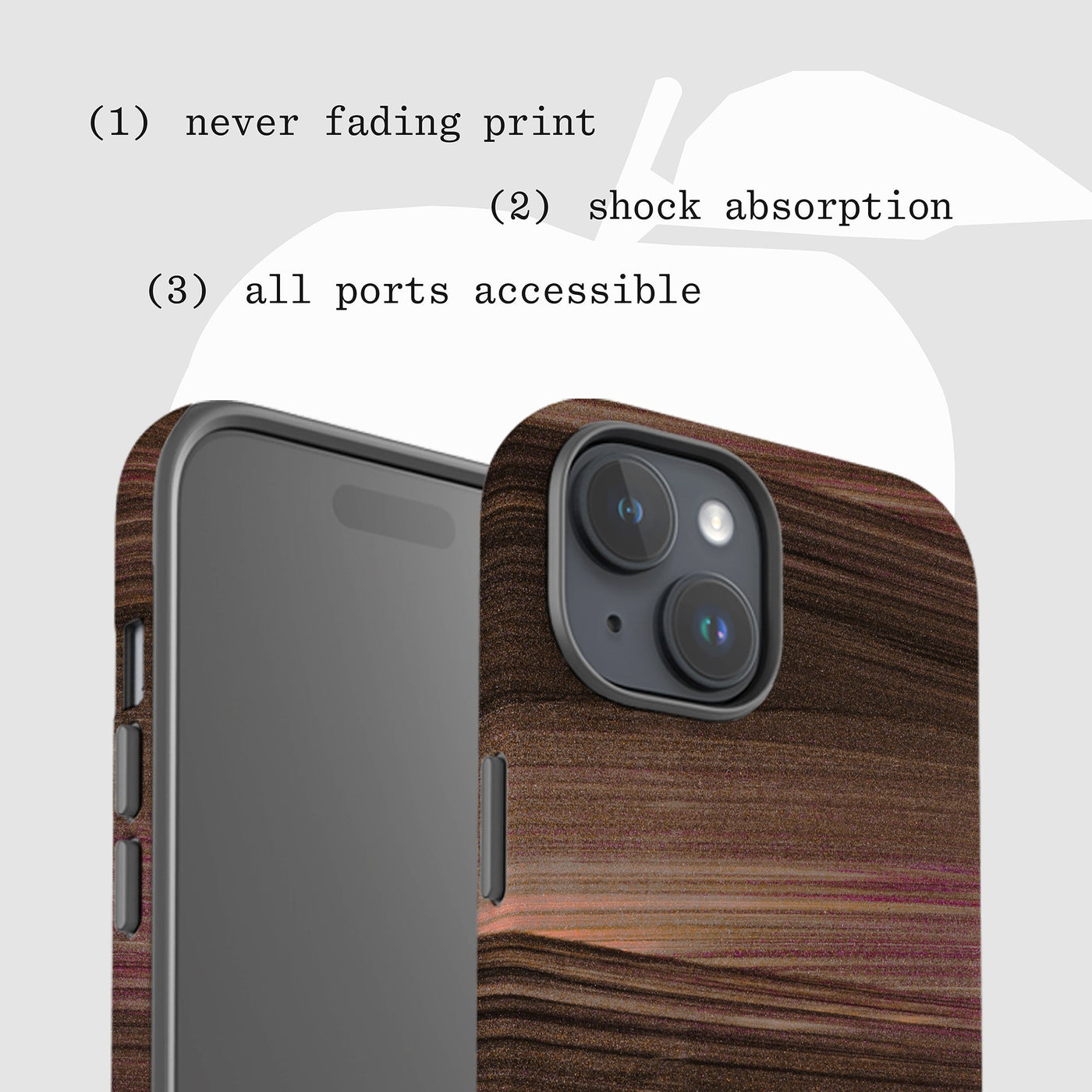 sparkle tough iPhone case - In Print We Trust