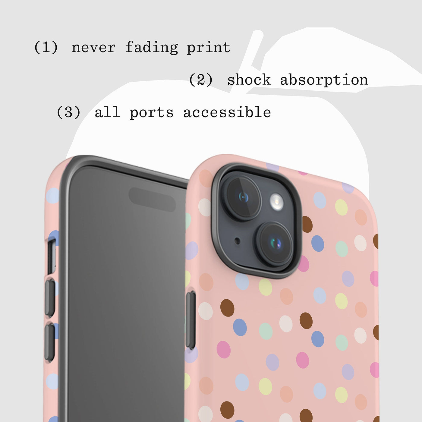 sprinkles tough iPhone case - In Print We Trust