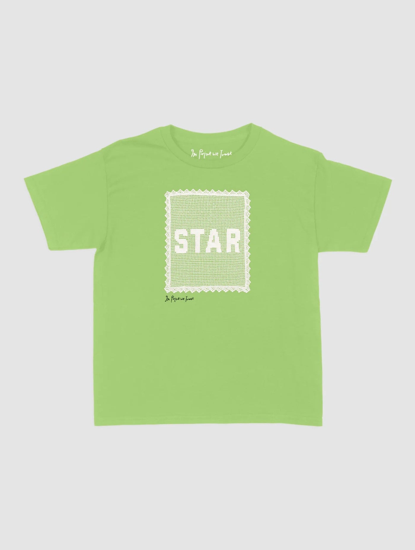 star crochet baby tee - In Print We Trust