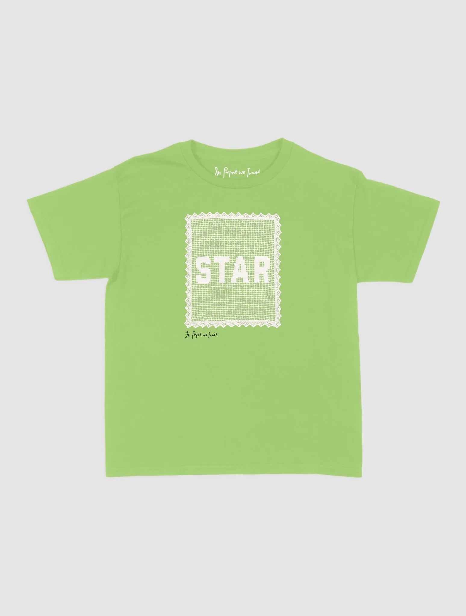 star crochet baby tee - In Print We Trust