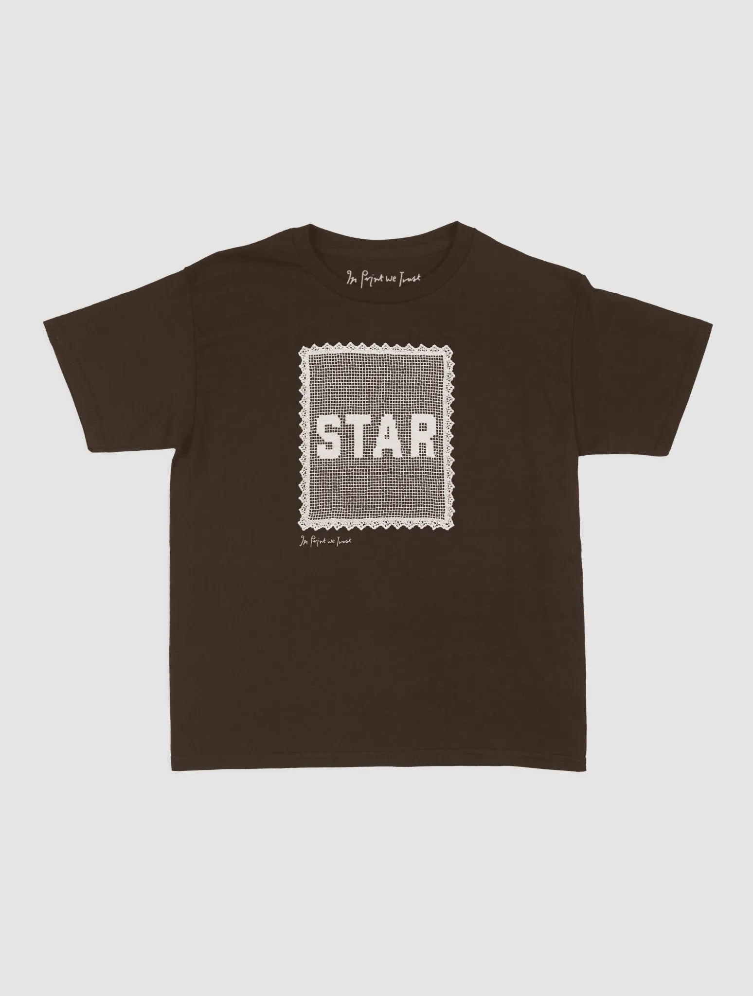 star crochet baby tee - In Print We Trust