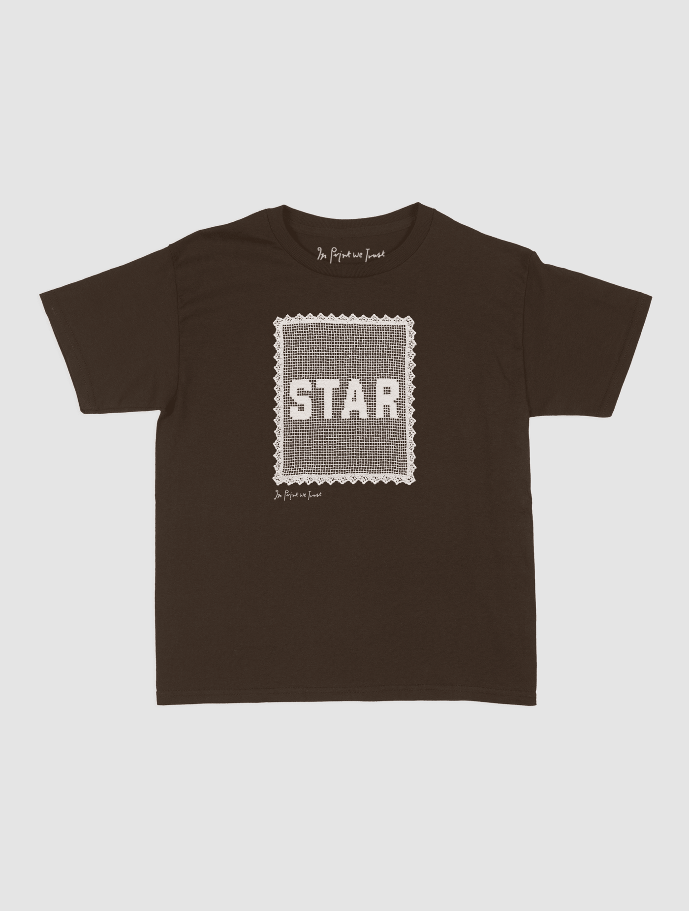 star crochet baby tee - In Print We Trust
