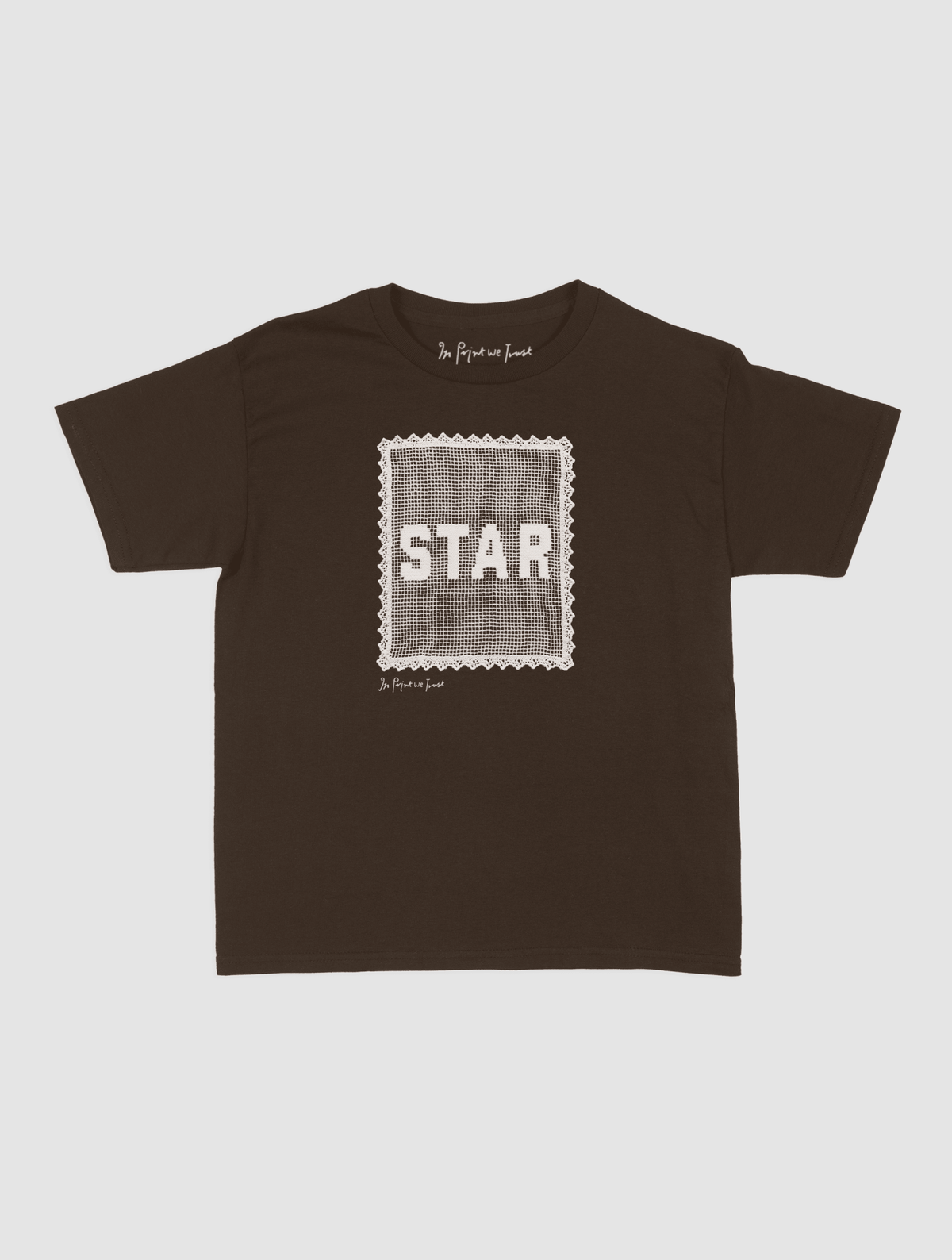 star crochet baby tee - In Print We Trust