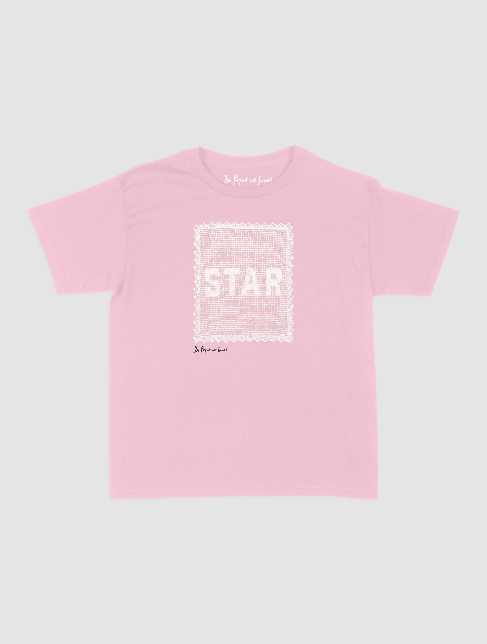 star crochet baby tee - In Print We Trust