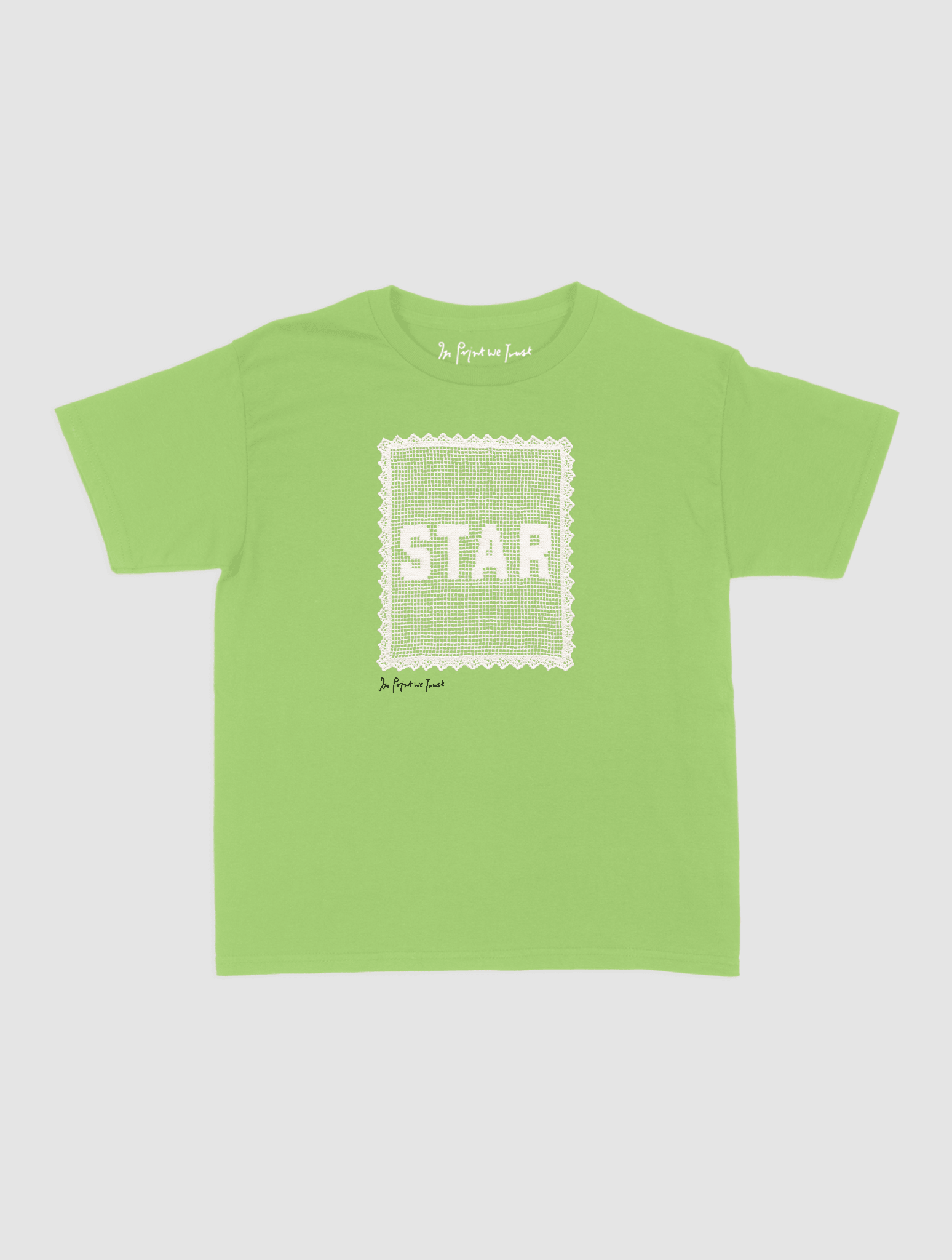 star crochet baby tee - In Print We Trust