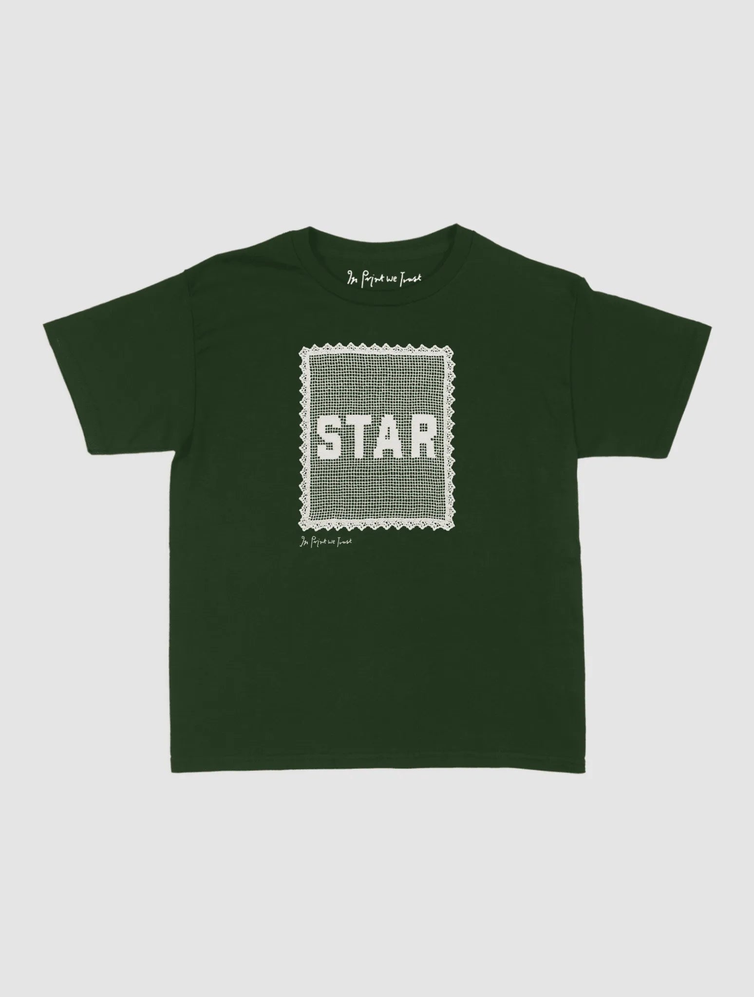 star crochet baby tee - In Print We Trust