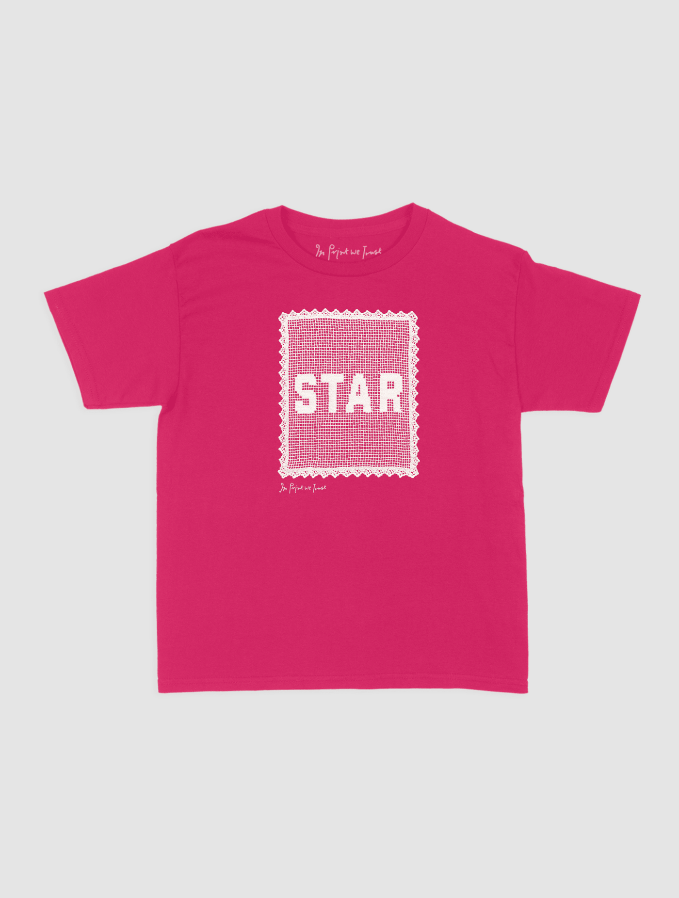 star crochet baby tee - In Print We Trust