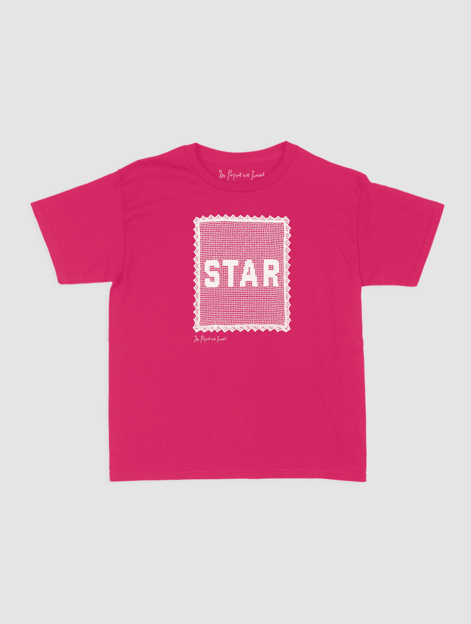 star crochet baby tee - In Print We Trust