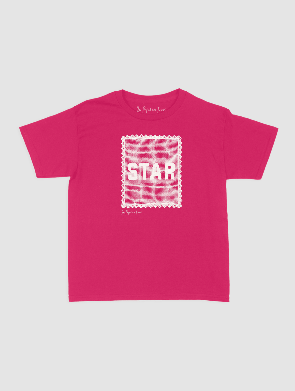 star crochet baby tee - In Print We Trust