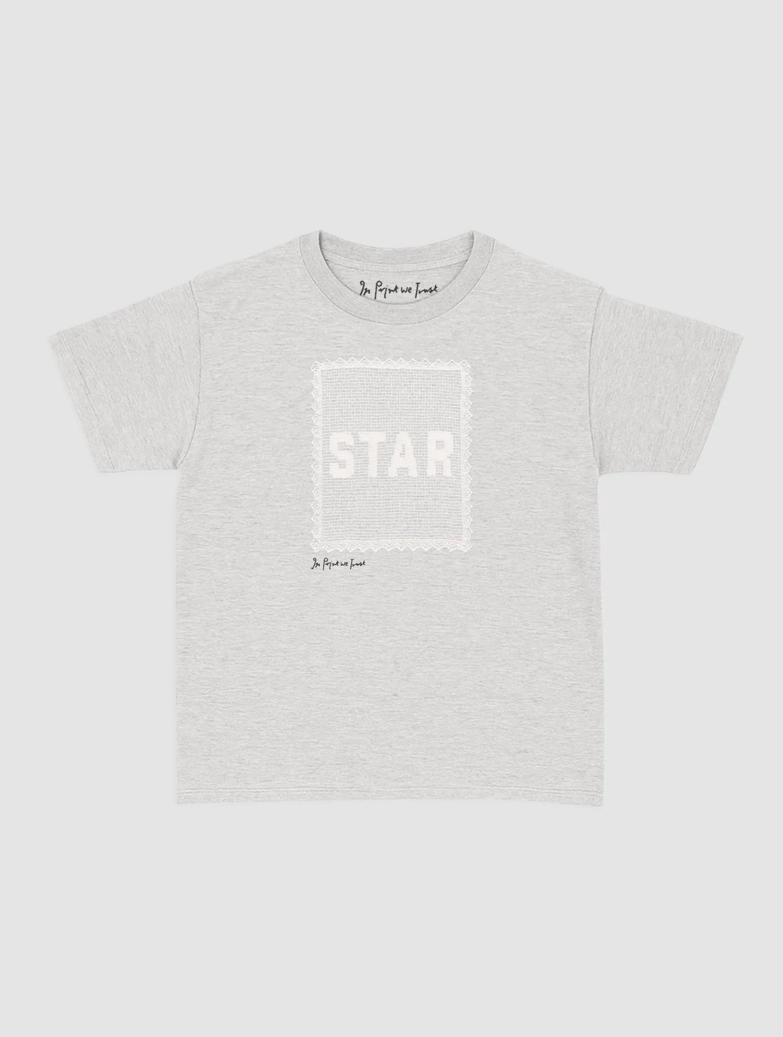 star crochet baby tee - In Print We Trust