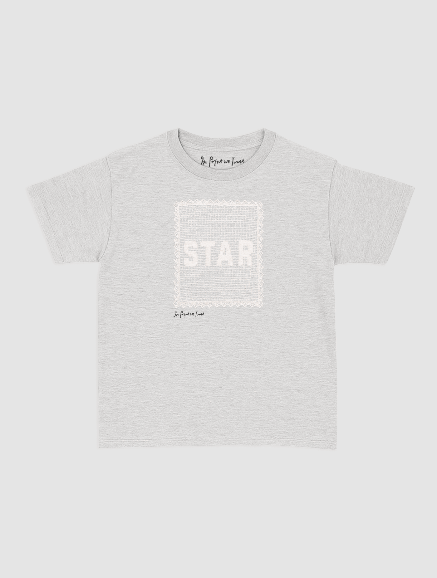 star crochet baby tee - In Print We Trust